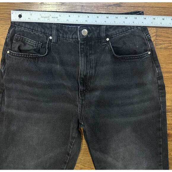 Cotton On Jeans Womens 10 Black Long Straight 30 - Picture 4 of 9